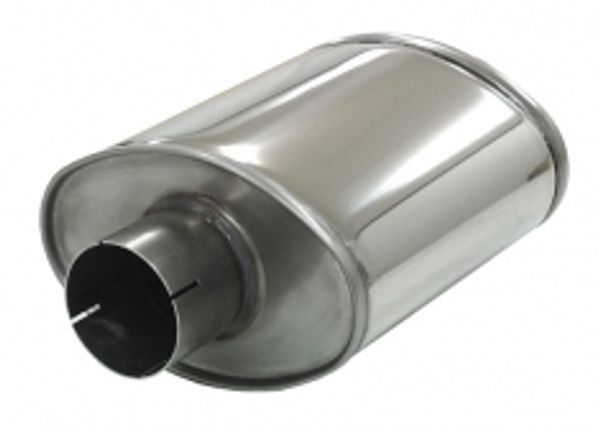 Hovedbilde Oval Rustfri  Lyddemper 2,5