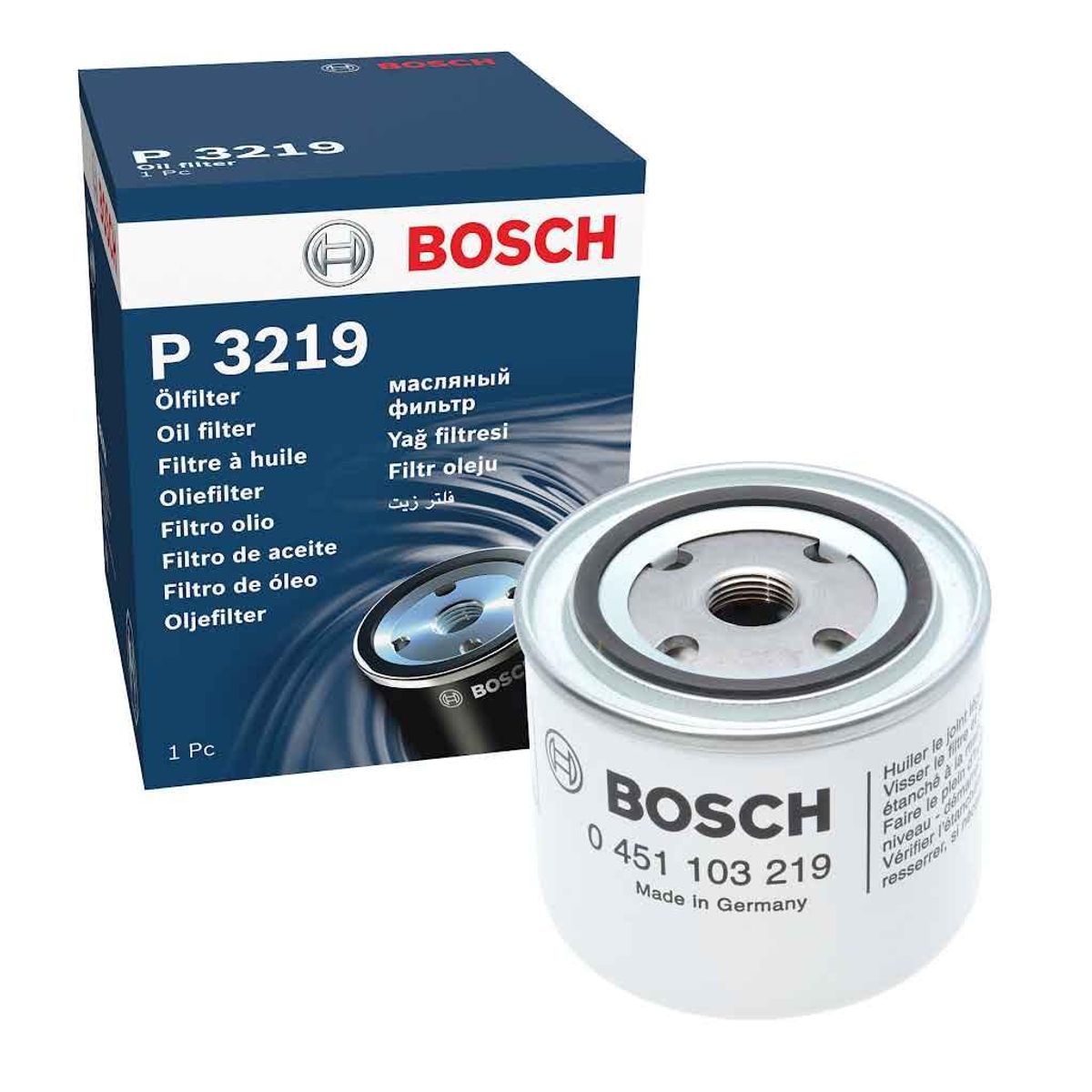 Oljefilter 140, 240/260, 740/760, 940/960, 850, S/V/C70 Bosch D3219